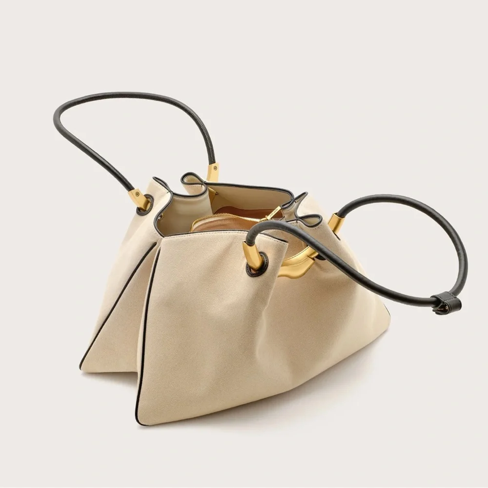 NEW Cult Gaia Asa Satchel Canvas Beach